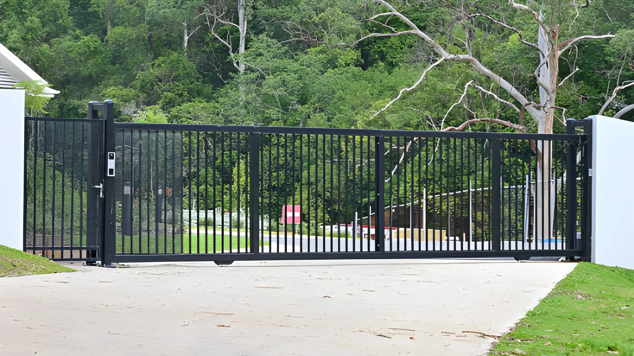 Stylish Automatic Driveway Gates installed to enhance property security and curb appeal